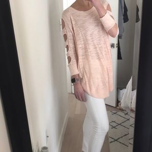 Perfectly peach light sweater